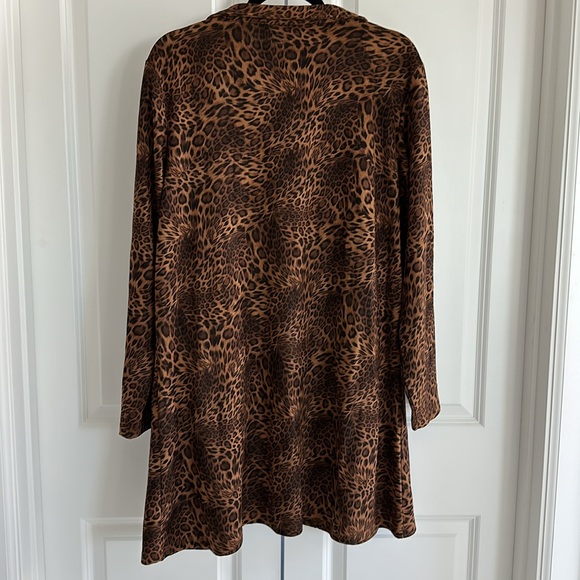 UEC Ethyl Clothing Vegan Faux Suede Cheetah Duster Size XL - Picture 11 of 11